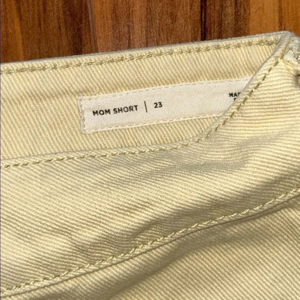 PacSun Light Yellow Mom Jean Shorts